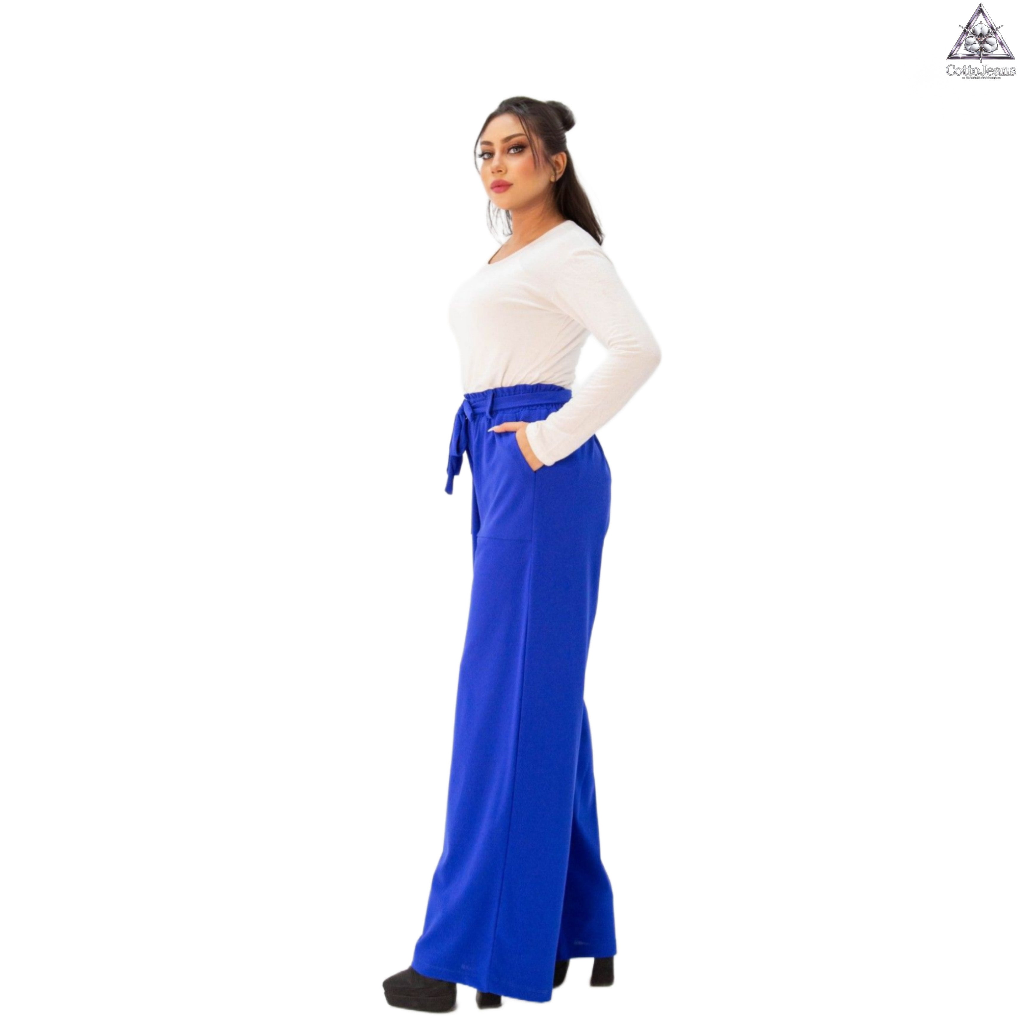 بنطلون وايدليج (زهري)