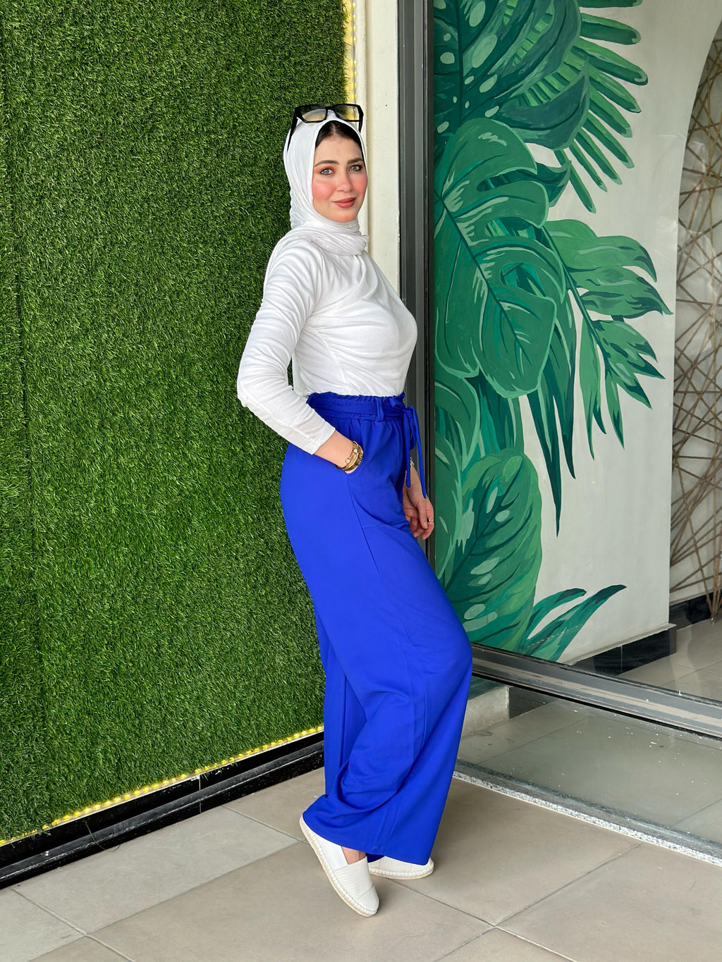 بنطلون وايدليج (زهري)